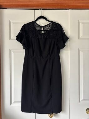 torrid Black Lace Yoke Midi Dress